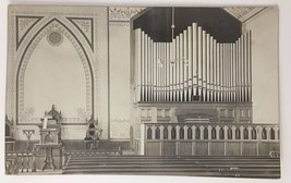 Vintage RPPC Church Pipe Organ CYCO Religious Catholic Alter Pulpit - £15.62 GBP