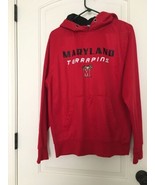 Campus Heritage Men&#39;s Hoodie Sweatshirt Maryland Terrapins Size L Red - $940.26 MXN