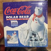 1995 COCA-COLA POLAR BEAR MECHANICAL BANK LIMITED EDITION BY THE ERTL CO... - $34.65
