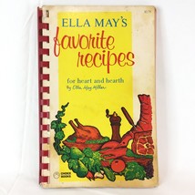 Vintage Cookbook Ella May’s Favorite Recipes Heart Hearth Ella Miller Mennonite - £8.58 GBP