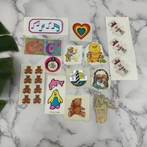 Vintage 80s Sticker Lot Metallic Flocked Hearts Rainbow Bears Animals 13... - $298.72 MXN