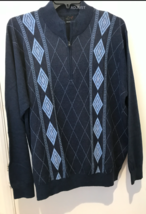Greg Norman Sweater Mens XL Navy Pullover Merino wool/Cotton NWT - $49.00