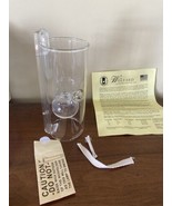 9” Wolfard Glass Oil Lamp  Hurricane New Wick &amp; Holder Table or rare Wal... - €85,13 EUR