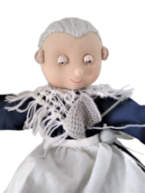 Vintage Oma granny Grandma  doll Collectible  yarn and Knitting needles 15 Inche - £6.58 GBP