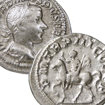 GORDIAN III, Emperor on Horseback! HEAVY 3.56g Roman Empire Silver Denar... - £131.47 GBP