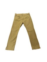 Men’s Levi Brown Straight Leg Khaki Pants Size 34x30 Excellent Condition - £14.53 GBP