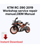 KTM RC-390 2019 Workshop service repair manual,OEM Manual,Factory repair... - $280.81 MXN