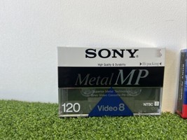 2 New &amp; 1 Pre-owned Sony 8mm Metal MP 120 Video 8 Video Cassette Tapes NTSC - £15.56 GBP