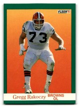 1991 Fleer #41 Gregg Rakoczy    Cleveland Browns Football Cards NM Near ID:60509 - $1.67