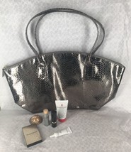 NEW Elizabeth Arden Python Goes Metallic 7 Piece Set - Makeup, Bag, Skincare - £29.86 GBP