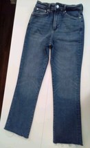 Zara Jeans Womens Size 2 Blue Medium Wash Denim Raw Hem, Box-E, AMc  - £18.80 GBP