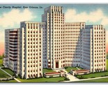 New Charity Hospital New Orleans Louisiana LA UNP Linen Postcard Y6 - $2.92