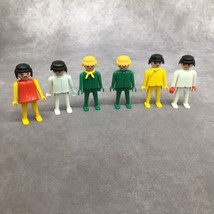 6 Playmobil Geobra 1974 Figures Vintage- See pictures &amp; Read Description - £12.23 GBP