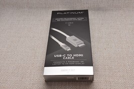 Platinum 6ft USB-C to HDMI Cable for MacBook Chromebook Laptops 6&#39; |RB2 - £11.98 GBP