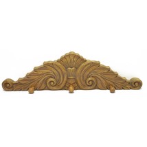 Hand-Carved 23.5&quot; Long X 6.5&quot;  Wide Wood 3 Peg Wall Mount Coat &amp; Hat Rack  - $49.47