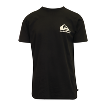 Quiksilver Men&#39;s T-Shirt Black Official Logo Graphic Print S/S (S08) - £14.22 GBP