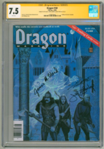 CGC SS 7.5 Dragon Magazine #160 SIGNED Larry Elmore Jeff Easley James M ... - £157.66 GBP