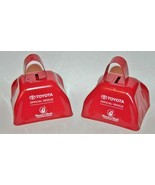 2 ROCK N ROLL MARATHON Toyota Red COWBELLS 3&quot; Running 5K 10K Cheer Race NEW - $128.80 MXN