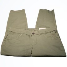 Christopher &amp; Banks Olive Green Straight Fit Mid Rise Ankle Pants New Wi... - $29.00