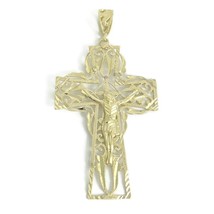 Authenticity Guarantee 
Large Crucifix Cross Necklace Pendant 10K Yellow Gold... - £795.35 GBP