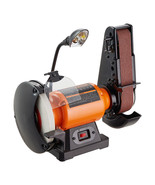 Belt Grinder Sander Combo 8&quot; Bench Grinder 2&quot;x 28&quot; Belt Disc Sander 2.5A... - £150.19 GBP