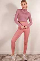 Women Zip Up Sports Crop Jacket - $25.00