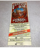 The Grateful Dead 1990 UNUSED TICKET Europe Festhalle Frankfurt Germany ... - $24.98