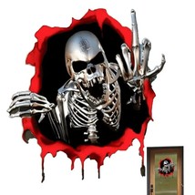 Skeleton Car Stickers Creative 3D  Skeleton Wall Sticker   Decorative Stickers P - £36.77 GBP
