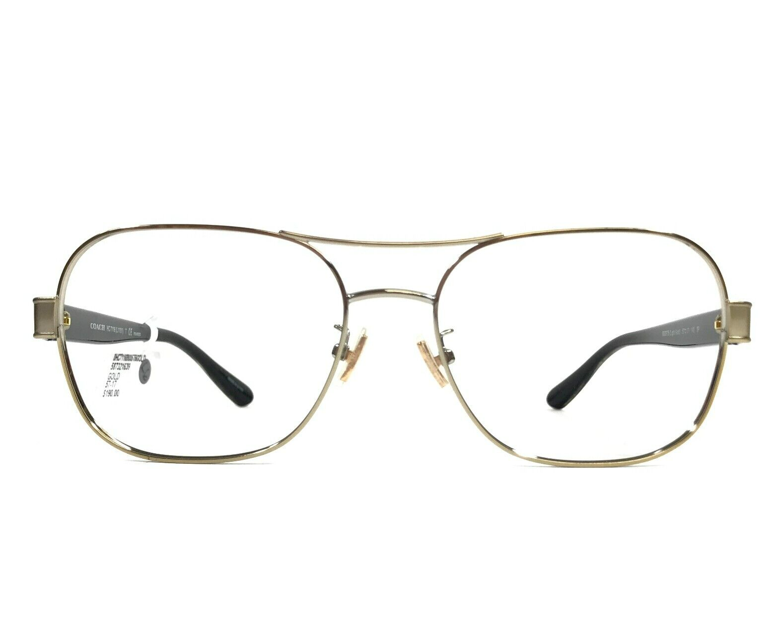 Coach Brille Rahmen HC7116 L1151 9005T5 Helles Gold Brown Aviator 57-17-140 - $49.49