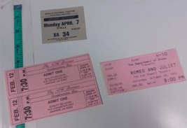 three ticket stubs romeo and juliet apollo victoria theatre see photos - £4.58 GBP