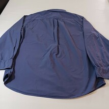 Chaps Button-Down Collar Men's Blue Cotton Shirt Long Sleeve Size XL image 2