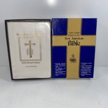 Saint Joseph Edition Catholic New American Bible In Box White Leather - £27.17 GBP