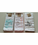 2 Pack Kitchen Dish Towels Set of 3 Tea 16 x 28 Linen Cotton 6 Towels Ki... - $527.53 MXN