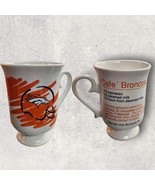 NFL Denver Broncos Set 2 - 10oz Expresso Cafe - Ceramic Cup - Mug, New Vtg - $24.65 CAD