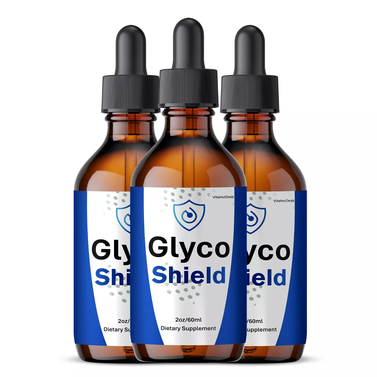 3 Pack Glyco Shield Liquid Drops Natural Daily Support Max Strength Formula - $1,419.70 MXN