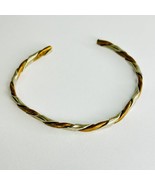 SERGIO LUB of California - Copper, Brass, Silver Tone Cuff Twisted Bracelet - £10.86 GBP