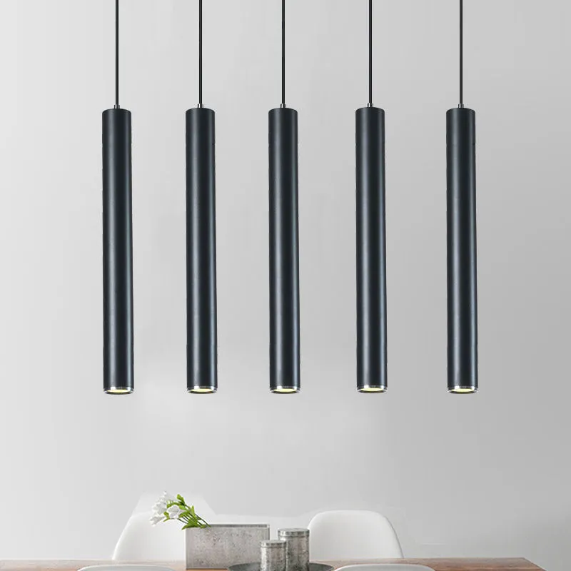 Led Ceiling Chandelier Pendant Light Long Tube Hanging Lamp Home Decor I... - $23.82+