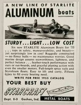 1955 Print Ad Starcraft Starlite Aluminum Metal Boats Goshen,IN - £7.06 GBP
