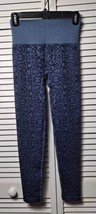 Anybody Women&#39;s Leggings Sz (M) Jacquard Smoothing Legging Blue NWOT 24&quot; W 26&quot;IS - £12.01 GBP