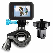 Bike Handlebar Camera Mount Kit For Gopro Hero 10 9 8 7 6 5 4 3 2 1 Black Silver - £18.73 GBP