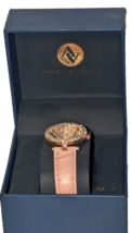 Womens Watch Rose Gold Case Pink Band W/ Crystal&#39;s Adrienne Vittadini - $9.49