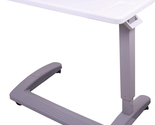 Medical Table Overbed Adjustable Bedside Hospital Rolling Tables With Wh... - $166.25