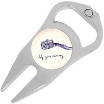 Help Your Memory Camera Golf Ball Marker Divot Repair Tool Bottle Opener - $11.76