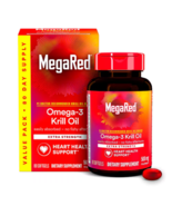 MegaRed Omega-3 Krill Oil Extra Strength 500 MG 80 Softgels Exp 06/2026 - $480.99 MXN