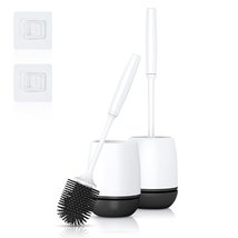 BaydenB Silicone Toilet Brush  Premium Toilet Cleaner Brush Bathroom Set  Wall - $19.99