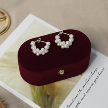 Pearl earrings 925 sterling silver retro style jewelry handmade woven jewelry for women thumb200