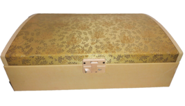 Farrington Jewelry Cases Box Vintage with Key 14.25 x 9 inches 4.5in Tall - £33.01 GBP