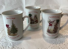 Vintage Ceramic Christmas Holly Hobbie Mug By World Wide Arts 1978 Choice - £6.49 GBP