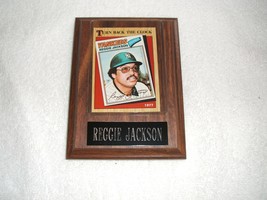 OLD VTG Reggie Jackson picture plaque as a NY Yankee  - £15.72 GBP