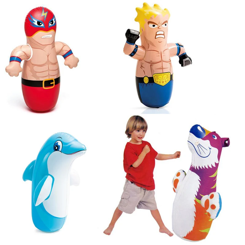 Kids Tumbler Boxing Inflatable Punching Bag Children Games Fun Sport Toys For - £11.14 GBP+